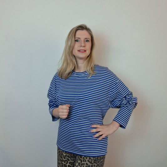 Shirt Blauw Gestreept
